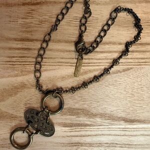 Perch Antique Brass Chain Necklace